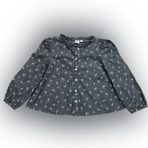 Gap Kids Girl's Chambray Button DownDenim Shirt Size:S